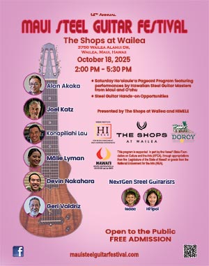 2025 Maui Steel Guitar Festival Poster